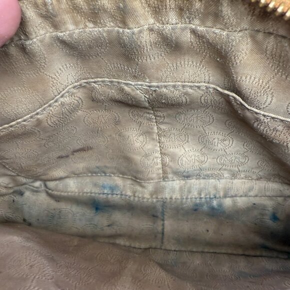 Michael Kors Jet Set Large Saffiano Leather Caramel Cross Body Bag - Picture 12 of 13